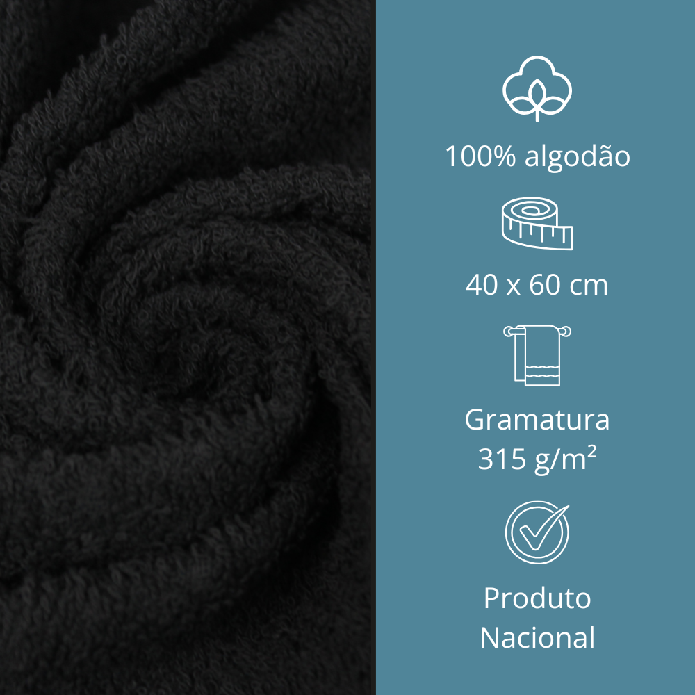 Toalha de Rosto Para Salão de Beleza Plaza - 40x60cm