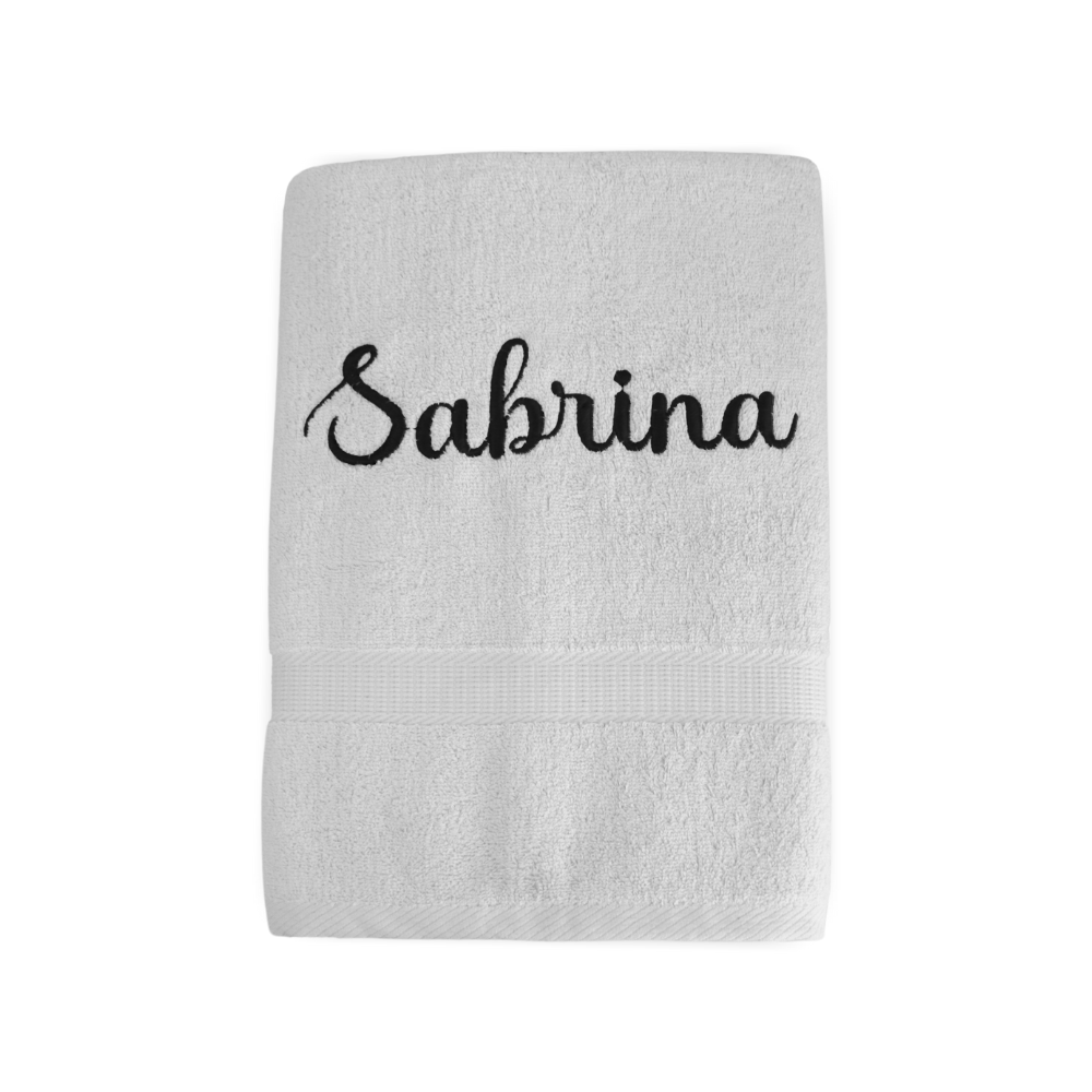 Toalha de Banho Quebec - 100% Algodão - Personalizável com Bordado de Nome (Teste) (Cópia)