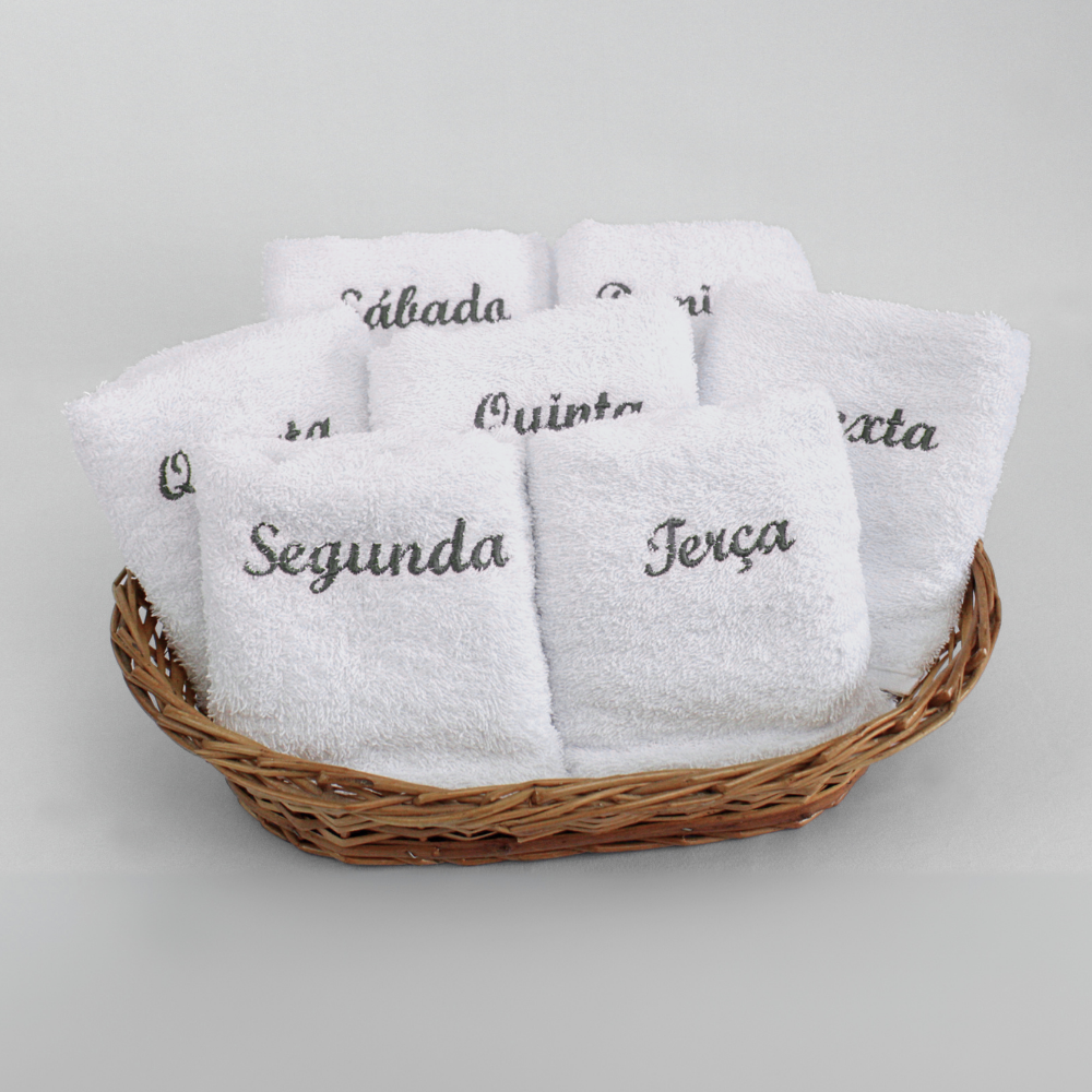 Kit Pano de Prato "Semaninha" - 40x65cm